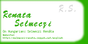 renata selmeczi business card